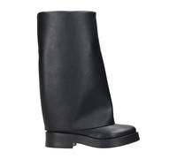 Casadei - Botte Haute Charlie en Cuir - Femme - Chaussures - Noir - Taille: 40 EU
