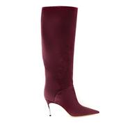 Casadei - Bottes Hautes en Daim Ton Ru emme - Chaussures - Rouge - Taille: 37 1/2 EU