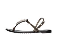 Casadei - Jelly Flat Sandal - Femme - Chaussures - Noir - Taille: 41 EU