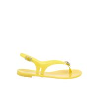 Casadei - Jelly Flat Sandales - Femme - Chaussures - Jaune - Taille: 36 EU