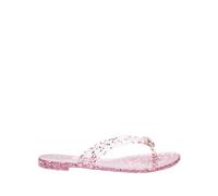 Casadei - Jelly Glitter Flip Flops - Femme - Chaussures - Rose - Taille: 36 EU