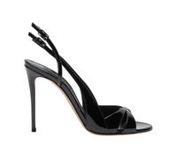Casadei - Julia Double Ceintures Sandales - Femme - Chaussures - Noir - Taille: 37 1/2 EU