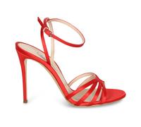 Casadei - Julia Satin Sandal - Femme - Chaussures - Rouge - Taille: 37 EU