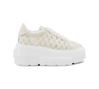 Casadei - Nexus Woven Baskets - Femme - Chaussures - Blanc - Taille: 38 1/2 EU