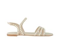 Casadei - Sandales à Brides Ornées - Femme - Chaussures - Beige - Taille: 36 EU