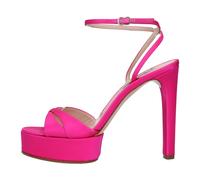 Casadei - Sandales en tissu et cuir - Femme - Chaussures - Rose - Taille: 38 EU