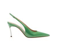 Casadei - Superblade Slingback pump - Femme - Chaussures - Vert - Taille: 37 EU