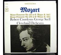 CASADESUS SZELL MOZART PIANO CONCERTO 21 & 24 vinyl record