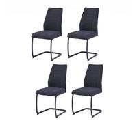 CasaDolce Chaise de salle à manger EMINIA, lot de 4, 43x60x92 cm, rembourrée, rembourrage en mousse dense, charge maximale de 120 kg