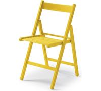 CasaDolce Chaise pliante HARE YELLOW, set de 4, 43x48x79 cm
