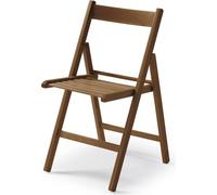 CasaDolce HARE chaise pliante en noyer, set de 4, 43x48x79 cm, marron
