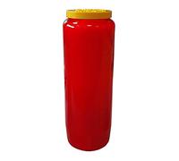 casaesport Novena Bougie de prière en pot 18 x 7 cm 100 % végétale Combustion 9 jours - 216 heures (Rouge)