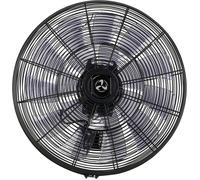 CasaFan AIROS ECO SILENT WALL SW Ventilateur mural 90 W (Ø) 514 mm noir avec télécommande, minuteur, oscillant, hauteur réglable