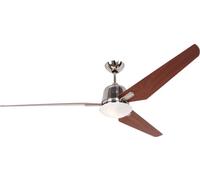 CasaFan Eco Aviatos 162 BN-KI Ventilateur de plafond 31 W (Ø x H) 162 cm x 365 mm cerisier pales interchangeables, avec éclairage, avec télécommande