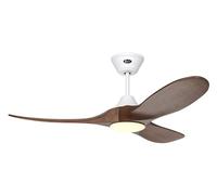 Ventilateur de plafond Eco Genuino DC 122 Blanc-Noyer LED CasaFan