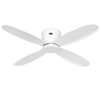 CasaFan ECO PLANO II 112 WE-WE WiFi Fl?gel lack wei? Deckenventilator 13 W (? x H) 112 cm x 160 mm Wei? mit Fernbedienung, Timer, Winterbetrieb, App gesteuert (311283W)