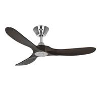 CasaFan Ventilateur de plafond Eco genuino NB – basse consommation, chrome brossé, 122 cm