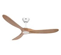 Ventilateur de plafond Eco Genuino DC 152 Blanc-Chêne CasaFan