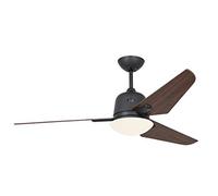 CasaFan Ventilateur de plafond avec lumière 513254 Eco AVIATOS 132 Noyer/Gris basalte BG-NB