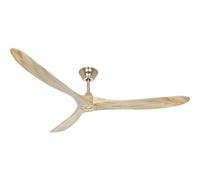 Casafan | Ventilateur de plafond ECO GENUINO | Ø hélice 1800 mm | naturel/laiton