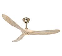Casafan | Ventilateur de plafond ECO GENUINO | Ø hélice 1520 mm | naturel/laiton