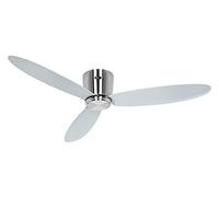 CASAFAN Ventilateur de Plafond Eco Plano II 132cm Chrome Gris Clair