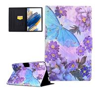 CASAFUNY Coque pour Lenovo Tab P11/ Tab P11 Plus 2021 (TB-J606F/J606L/J607), Étui de Protection Smart Cover Housse Etui Cuir Automatique Veille/Réveil pour Lenovo Tab P11 2021 11", Pivoine