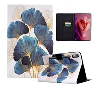 CASAFUNY Coque pour Lenovo Tab P12 12,7 Pouces 2023 Étui Housse de Protection en Cuir PU Tablette Cover avec Veille/Réveil Automatique et Porte-Stylet pour Lenovo Tab P12 2023, Retro-Blätter