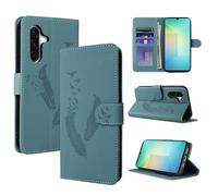CASAFUNY Coque pour Samsung Galaxy A26 5G Étui à Rabat Antichoc Cuir Housse de Protection Pochette de Portefeuille Magnétique Flip Case Etui pour Samsung A26 5G, Bleu