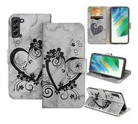 CASAFUNY Coque pour Samsung Galaxy S21 FE 5G, Housse Etui Portefeuille Protection Housse avec Porte Cartes Stand Fonction Fermeture Magnétique Etui à Rabat pour Samsung Galaxy S21 FE, Le Noir