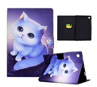 CASAFUNY Hülle für Samsung Galaxy Tab A11 Plus 2025/A9 Plus 2023 PU Leder Folio Ständer Tablet Schutzhülle, Multi-Winkel Betrachtung Case für Samsung Galaxy Tab A11+ Plus 11 Zoll, Chaton