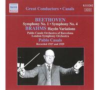 Pablo Casal – Ludwig Van Beethoven : Symphonie 1 et 4 – Johannes Brahms : Haydn Variations