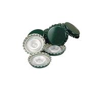 CASALINGHI MÉNAGER Lot de 200 Capsules Couronne avec sous-Bouchon Verte pour Bouteilles