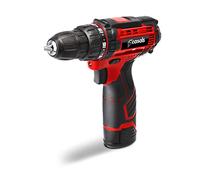 Casals - Perceuse Visseuse sans fil | 12V 2 Ah Ion Lithium | Fonction inverse | Force Max 15 Nm | 19+1 Positions de couple | Batterie Charge rapide | Ergonomique polyvalent | Mandrin 10 mm