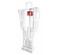 CASAMANIA bibliothèque ROBOX (Blanc / rouge - Métal verni)