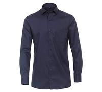 CASAMODA Chemise d'affaires unie Comfort Fit, Bleu foncé gris., 44 Extra Tall