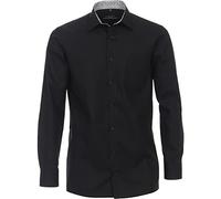 CASAMODA Chemise d'affaires unie Comfort Fit, Noir , 49