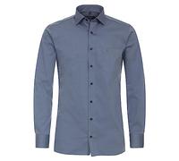 CASAMODA Chemise pour homme, couleur unie, manches extra longues, 69 cm, Comfort Fit, bleu fumée, 42