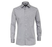 CasaModa Chemise pour homme, couleur unie, manches extra longues, 69 cm, Comfort Fit, gris clair, 42