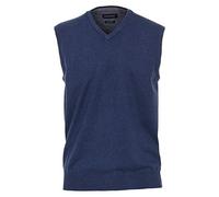 CASAMODA Gilet Pull Homme Couleurs Unies 004460 Coupe Droite, Aqua Bleu foncé - uni, XXL