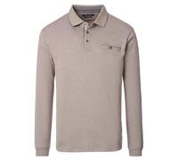 CASAMODA Polo à manches longues rayé, beige, 5XL