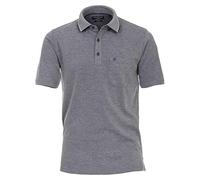 CASAMODA Polo uni pour homme Poche de poitrine - Bleu - Medium