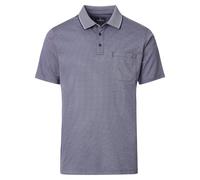 CASAMODA Polo uni pour homme Poche de poitrine - Bleu - Medium