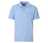 CASAMODA Polo uni pour homme Poche de poitrine - Bleu - Medium