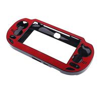 CasaNexa Boîtier de Protection en Aluminium Plaqué pour Sony PSV - Rouge | Coque Rigide pour Console de Jeu Portable