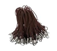 CasaNexa Lot de 100 lanières pour téléphone - Amovibles et réutilisables - Pour bijoux, bibelots - USB - Marron