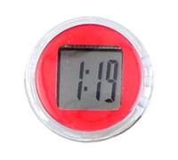 CasaNexa Mini horloge électronique pour guidon de moto, scooter, tableau de bord, rouge