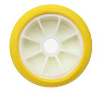 CasaNexa Rouleau de remorque de bateau de 12,7 x 7,6 cm avec trou de montage de 1,8 cm, les pièces de rechange empêchent les rayures de coque et facilitent le chargement, jaune