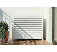 Casanoov Cache clim & pompe à chaleur ANETO aluminium blanc - taille S