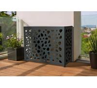 Casanoov Cache Climatisseur Exterieur Amaro Sunny Taille M - 105 x 84 x 65 cm - Caisson acier galets - Protection Solide pour PAC Clim ou pompe à chaleur - Monobloc Design unité extérieure